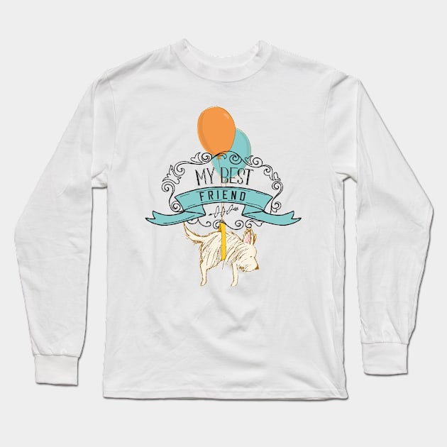 My best friend cute design Long Sleeve T-Shirt by NJORDUR